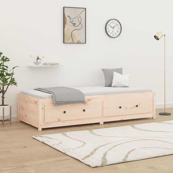vidaXL Denná posteľ s matracom 90x200 cm masívna borovica