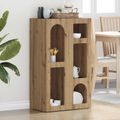 vidaXL Servírovacia skriňa ELST Remeselný dub 59 x 35 x 100,5 cm