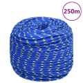 vidaXL Lodné lano modré 8 mm 250 m polypropylén