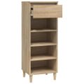 vidaXL Botník dub sonoma 40x36x105 cm spracované drevo