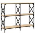 vidaXL Konzolový stolík dub sonoma 100x28x80,5 cm kompozitné drevo