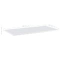 vidaXL Prídavné police 4ks, lesklé biele 80x40x1,5cm kompozitné drevo