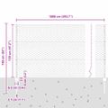 vidaXL Hexagonálny plot s stĺpom 10 x 1,2 m PVC potiahnutá oceľ Sivá