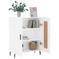 vidaXL Komoda biela 69,5x34x90 cm kompozitné drevo