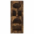 vidaXL Servírovacia skriňa ELST Dymová dub 40 x 35 x 100,5 cm