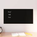 vidaXL Nástenná magnetická tabuľa čierna 60x30 cm tvrdené sklo