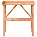 vidaXL Stôl na rastliny s policou hnedý 78x38x82,5 cm jedľový masív