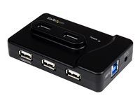 2 x USB 3A, 4 x USB 2A, 1 x Dedicated Charging Port - Multi Port Powered USB Hub with 20W Power Adapter (ST7320USBC) - Rozbočovač - 2 x SuperSpeed USB 3.0 + 4 x USB 2.0 - desktop - pre P/N: MSDREADU3CA, SDMSDRWU3AC, USB312SAT3CB, USB315CB2M, USBLTM1MBK, USBLTM1MWH