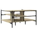 vidaXL Konferenčný stolík dub sonoma 100x100x48,5 cm kompozitné drevo