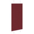vidaXL Plisovaná roleta bordová červená 65x100 cm šírka látky 64,4 cm polyester