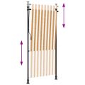 vidaXL Vonkajšia roleta oranžovo-biela 100x270 cm látka a oceľ