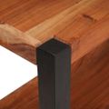 vidaXL Regál na knihy Hnedá 80 x 30 x 40 cm Pevné akáciové drevo