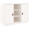 vidaXL Komoda biela 100x40x75 cm borovicový masív