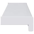 vidaXL Parapetné dosky Biela 80 x 15 x 4,5 cm PVC