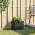 vidaXL Záhradný kvetináč čierny 36x30x32 cm polyratan