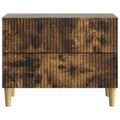 vidaXL Nočný stolík Dymový dub 62 x 34,5 x 48 cm Kompozitné drevo