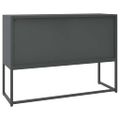 vidaXL Komoda antracitová 105x35x75 cm oceľ