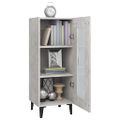 vidaXL Komoda betónovo sivá 34,5x34x90 cm spracované drevo