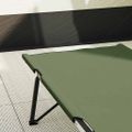 vidaXL Skladacia kempingová posteľ Zelená 206 x 76 x 74 cm
