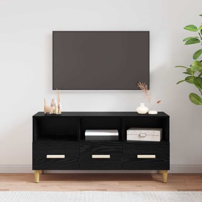 vidaXL TV skrinka Čierny dub 102 x 36 x 50 cm Kompozitné drevo