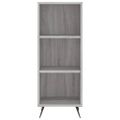 vidaXL Vysoká skrinka sivá sonoma 69,5x32,5x180 cm spracované drevo