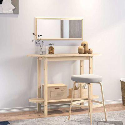 vidaXL Konzolový stolík 110x40x80 cm masívne borovicové drevo