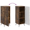 vidaXL Servírovacia skriňa Dymový dub 33 x 34,5 x 90 cm