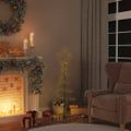 vidaXL LED vianočný stromček 80 LED teplá biela 120 cm