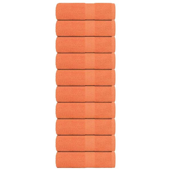 vidaXL Utierky na umývanie FROGN 10 ks oranžové 30x30 cm 360 g/m²