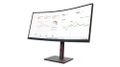 Lenovo ThinkVision/T34w-30/34"/VA/3440x1440/60Hz/6ms/Black/3R LED monitor, prohnutý, 34", VA, 3440×1440, 21:9, 350cd/m2, 3000:1, 4ms, HDMI, DisplayPort, 4× USB, USB-C, LAN, VESA, černý, en. t