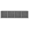 vidaXL TV skrinky 3 ks betónové sivé 142,5x35x36,5 cm drevotrieska