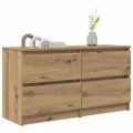 vidaXL TV skrinka Artisan Dub 100x35x54 cm Drevo