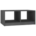 vidaXL Konferenčný stolík sivý 75x50x33,5 cm borovicový masív