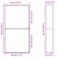 vidaXL Výklenok do sprchy brúsený zlatý 32x62x9 cm nerezová oceľ