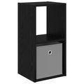 vidaXL Nočný stolík Čierny dub 30,5 x 27 x 59,5 cm Kompozitné drevo