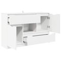 vidaXL Servírovacia skriňa Biela 100 x 30 x 65,6 Kompozitné drevo