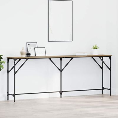 vidaXL Konzolový stôl dub artisan 200 x 29 x 75 cm