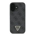 Puzdro Guess pre iPhone 16 6,1" GUHCP16SP4TDSCPK Leather Metal Logo Strass Crossbody čierne