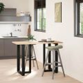 vidaXL Nohy barového stola v tvare T, 2 ks, čierne, 60x35x(90-91) cm, oceľové