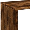 vidaXL Rozdeľovacia knižnica biela 69,5x29x69,5 cm kompozitné drevo