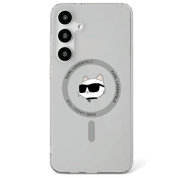 Puzdro Karl Lagerfeld HC Magnetic IML Metal Choupette Head pre Samsung Galaxy S25 čierne