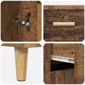 vidaXL Highboard Staré drevo 69,5 x 32,5 x 180 cm Kompozitné drevo