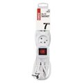 Predlžovací kábel EMOS P1317 / 7 m / 3 zásuvky / s vypínačom / biely / PVC / 1 mm2