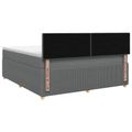 vidaXL Posteľ boxspring s matracom Tmavosivá 140 x 190 cm Látka