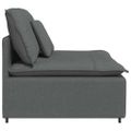 vidaXL Modulová stredová pohovka s vankúšmi, tmavosivá 100 cm