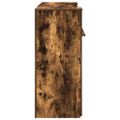 vidaXL Recepčný stôl dymový dub 180x50x103,5 cm kompozitné drevo