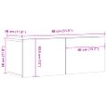 vidaXL TV skrinky 2 ks lesklé biele 80x30x30cm spracované drevo