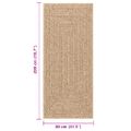 vidaXL Koberec ZIZUR 80x200 cm jutový vzhľad interiér a exteriér