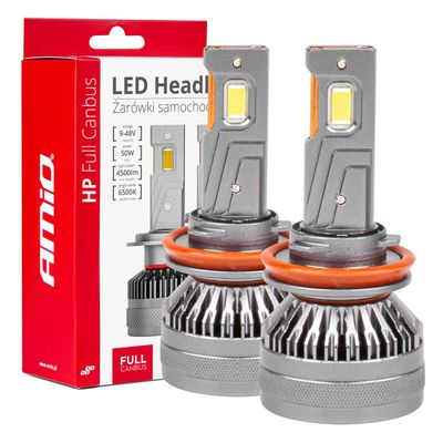 LED žiarovky hlavného osvetlenia HP Séria H8/H9/H11/H16 Full Canbus AMiO-03677