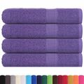 vidaXL Saunové osušky FROGN 4 ks fialové 80x200 cm 360 g/m²